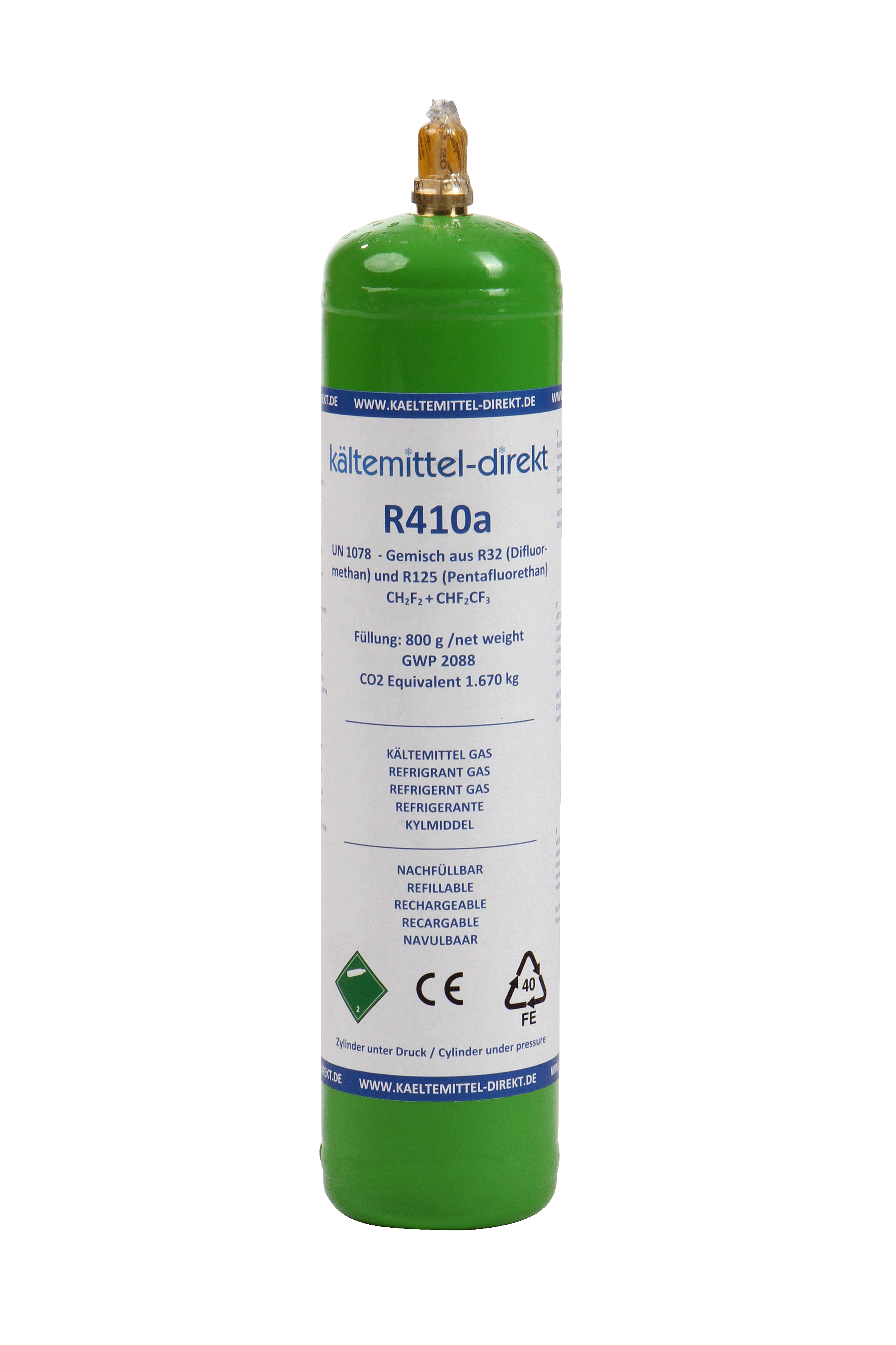 800g Kältemittel R410a